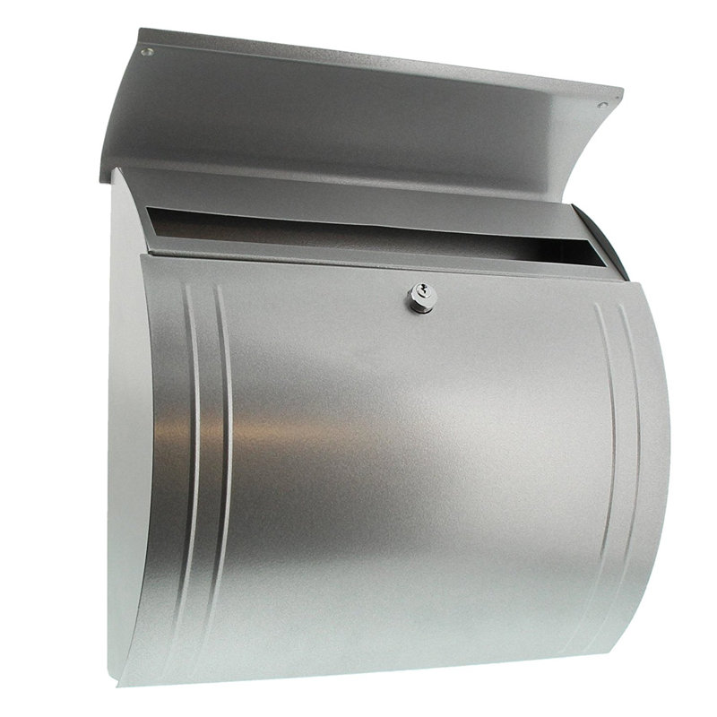 Modena Wall Mounted Stainless Steel Lockable Weatherproof Post Box
