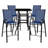 Outdoor Dining Set - 4-Person Bistro Set - Outdoor Bar Table with All-Weather Patio Stools-1194941080