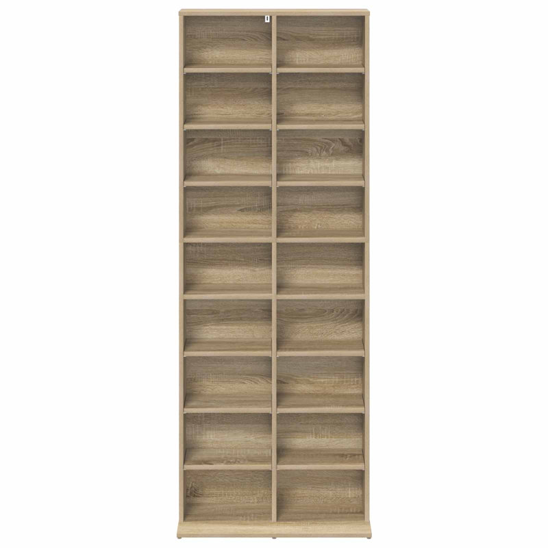 175 cm H Media Shelves, Sonoma Oak