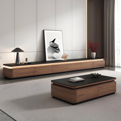 118.11" Modern minimalist sintered stone TV stand