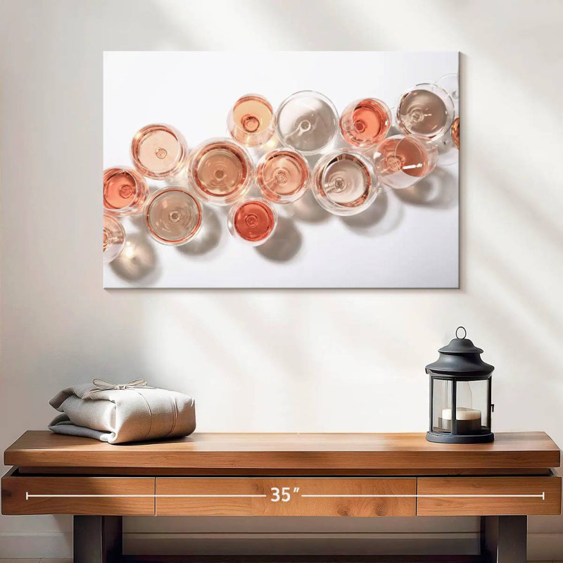 Vin rose Yarlin pour tous, H 32 po x l 48 po