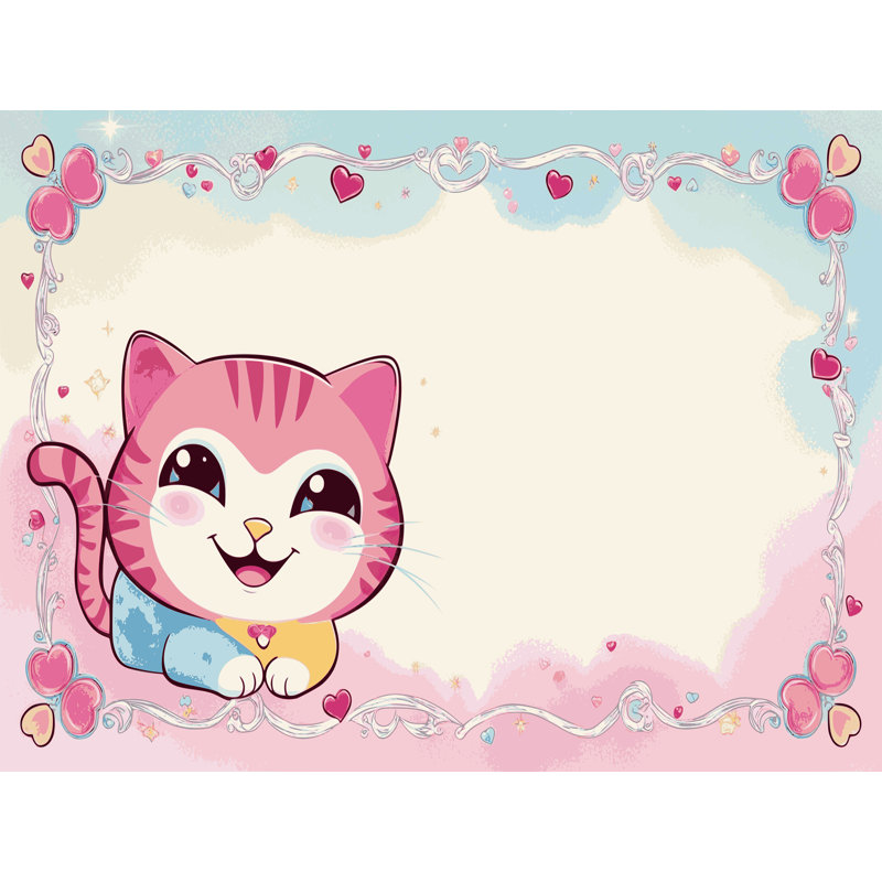 Tapis pour enfants mignons lavables Dakota Fields, Rectangulaire 2 pi x 3 pi