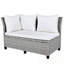 Ensemble de canapé d'extérieur en rotin 5 pièces avec 2 tables d'appoint extensibles-157109425