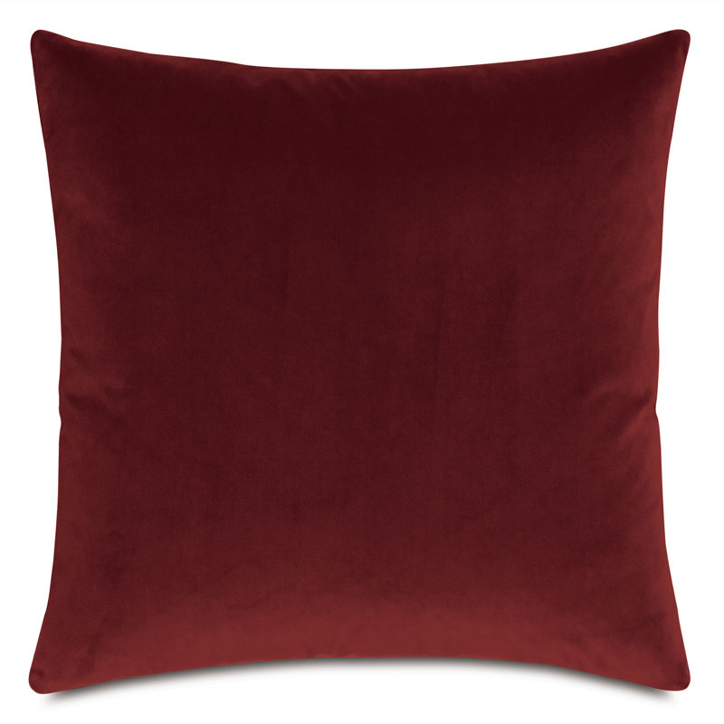 Coussin Brahms Alpaca, Carré 24 po, Merlot