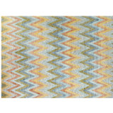 Tweed Chevron Area Rug in Gold