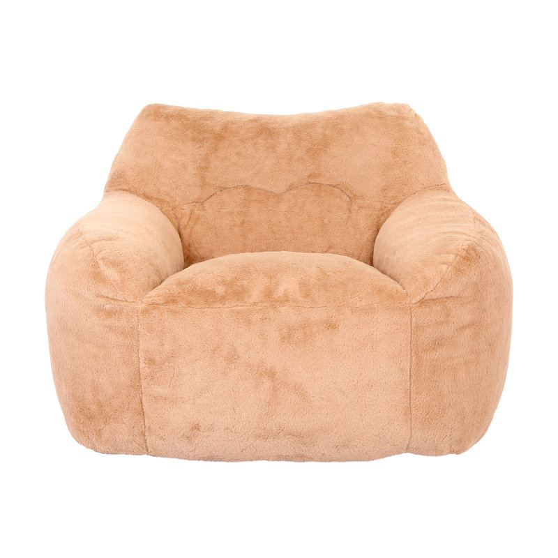 Fauteuil à billes, Fausse fourrure brune