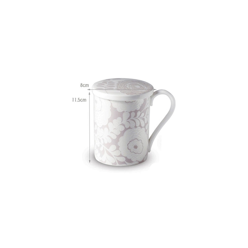 Tasse à café Ciel Vert, Rose clair / blanc