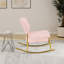 Petite chaise berçante rembourrée-105528052