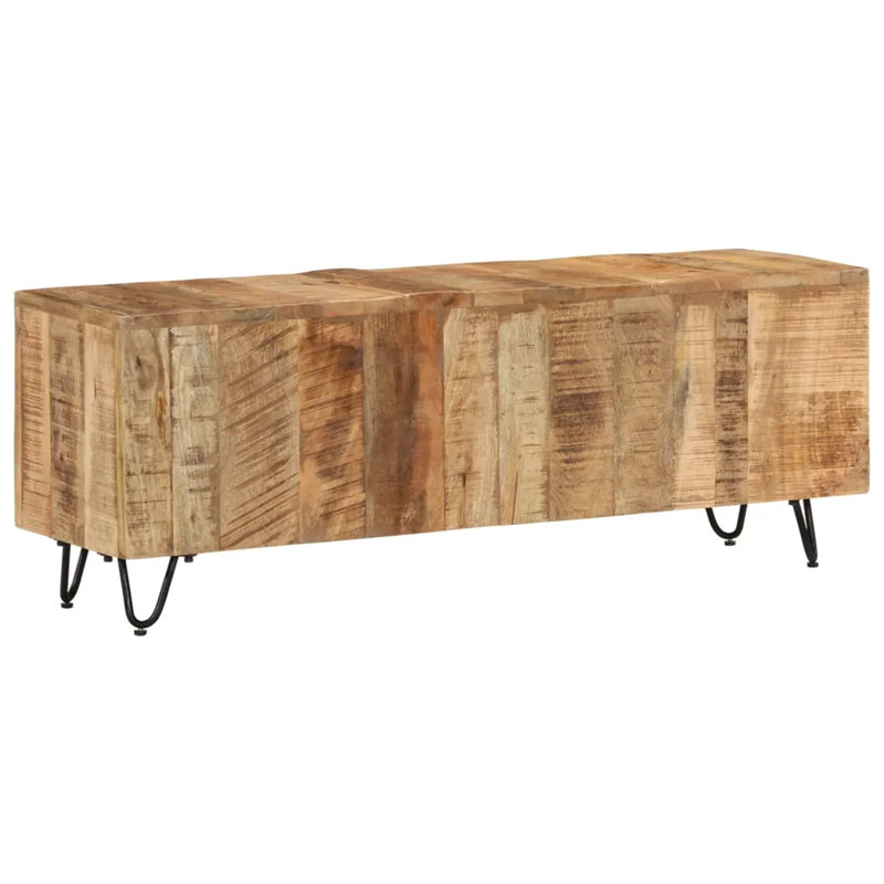 Kiawah Unfinished TV Stand, Dark Wheat