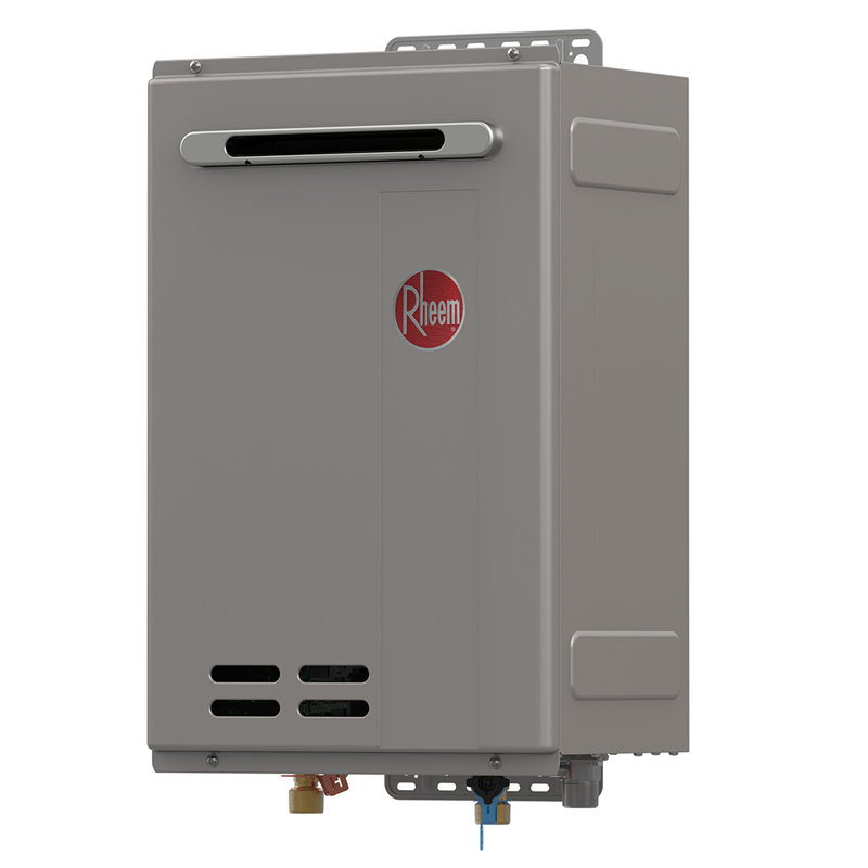 Rheem High Efficiency Non-Condensing Outdoor 8.4 GPM Tankless Gas Water Heater, Liquid Propane