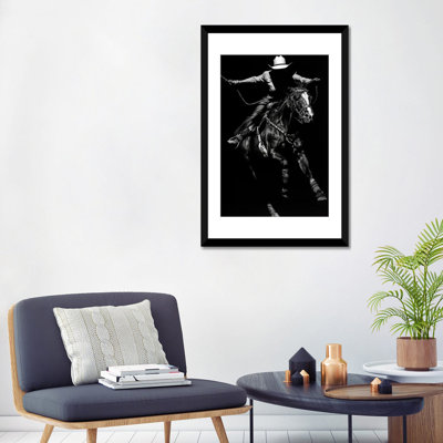 « scratching rodeo iii », impression sur toile