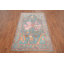 Tapis bleu teint à la main Oushak