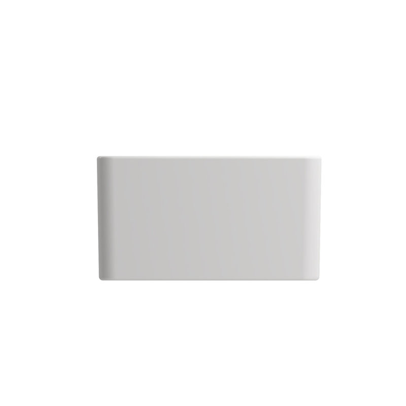 30'' L Fireclay Kitchen Sink, Glossy White