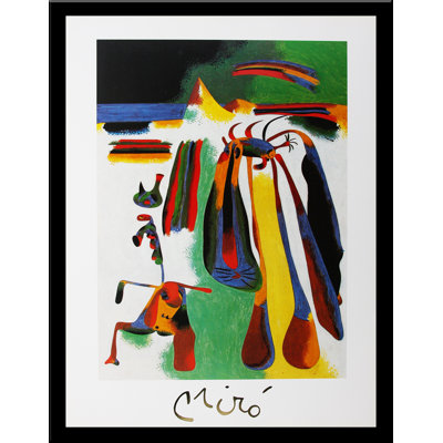 Museum Masters 'Paysan Catalan Au Repos, 1936' by Joan Miro' Framed Painting Print,