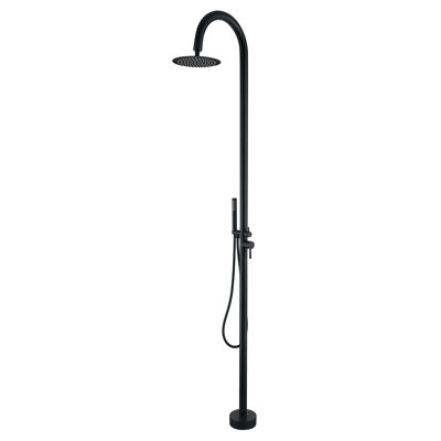 Système de douche d'extérieur en acier inoxydable avec douche à main 88 po.