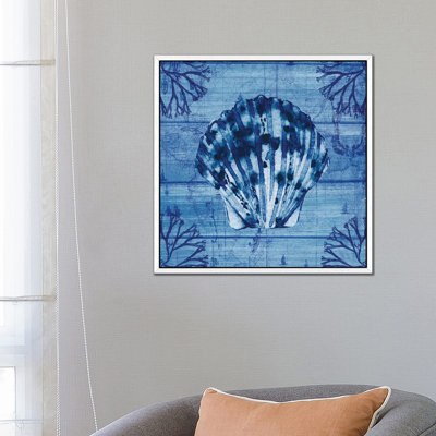 Indigo Scallop by Susan Jill - Print on Canvas