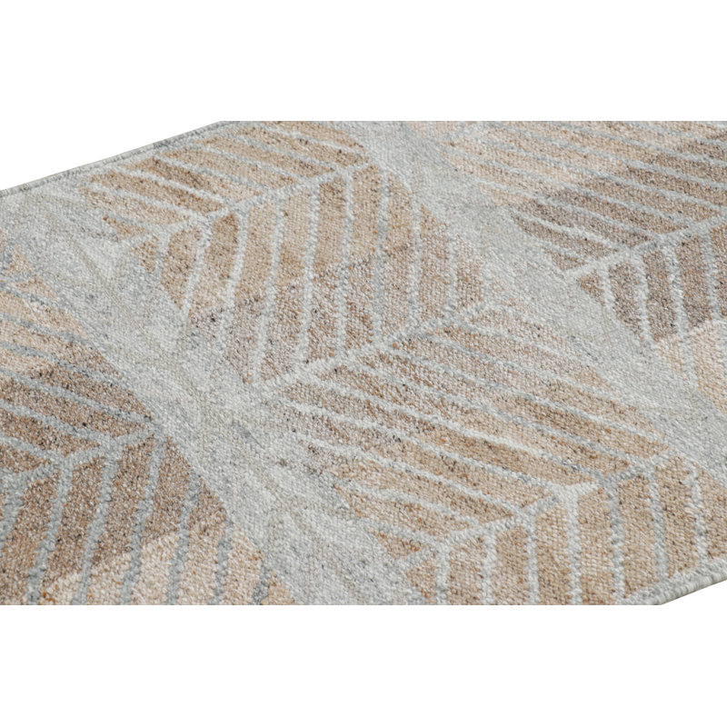 Rug & Kilim’S Scandinavian Style Outdoor Rug In Blue & Gray With Geometric Pattern