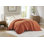 Couverture légère en duvet synthétique avec bordure en satin de 3 po, certifiée Scotchgard et Oeko-Tex 3M - orange, simple / double / grand / très grand, lavable à la machine