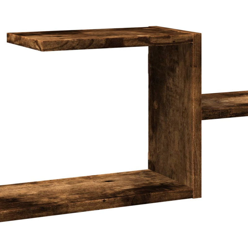 Rhien Floating Shelf, Smoked Oak, 49cm H x 104cm W x 15cm