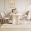 Ensemble de table de salle à manger rectangulaire blanc crème 62,99 po avec 4 chaises pour la cuisine, le bar et le salon Pearlena-11131620-11131616