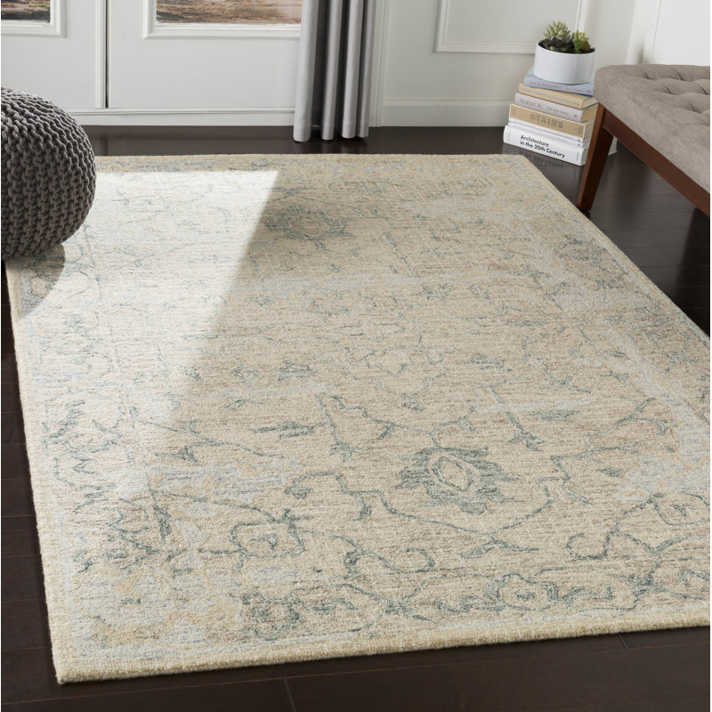 Tapis en laine touffeté à la main Waterville, Rectangle 5 pi x 7 pi 6 po