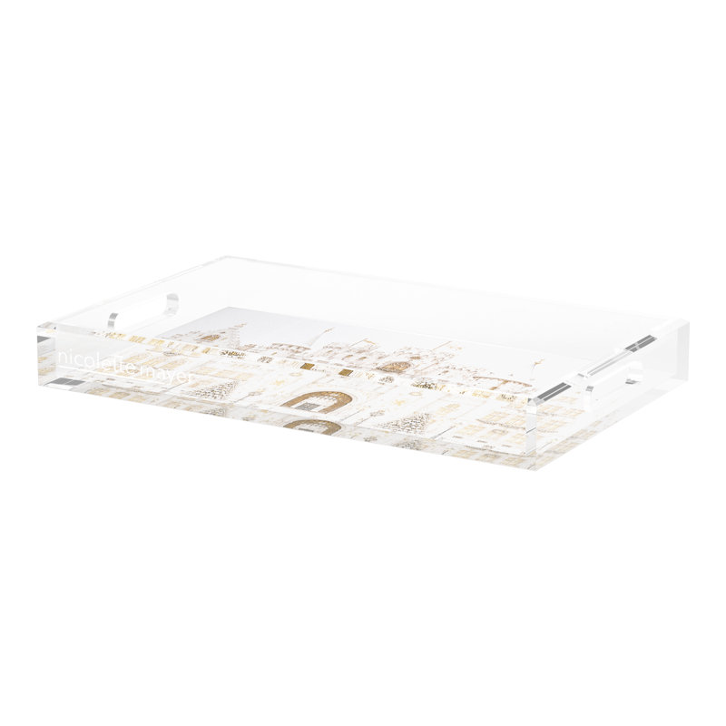 Acrylic Decorative Tray, 22.5" x 14.5"D