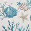 Ensemble d'édredon en coton 7 pièces - motif côtier avec coquillages imprimés, étoile de mer, coraux, sarcelle, taupe, ensemble avec style-128921246-128921249