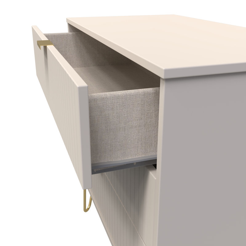 Fully Assembled Aldin 3 - Drawer Chest of Drawers, Kashmir Matt