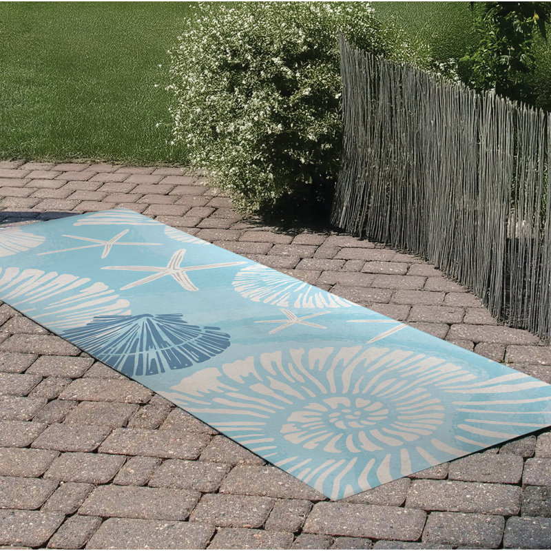 Starfish Outdoor Rug, Runner 2'6" x 8'
