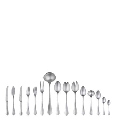 Ensemble de couverts Dolce Vita avec couteaux H / H - 126 pièces - Étain