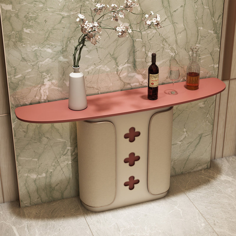 Italian Minimalist Console Table, 33.5" H x 55.1" W x 13.8" D