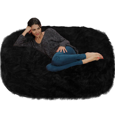 Huge Large Faux Fur Classic Bean Bag