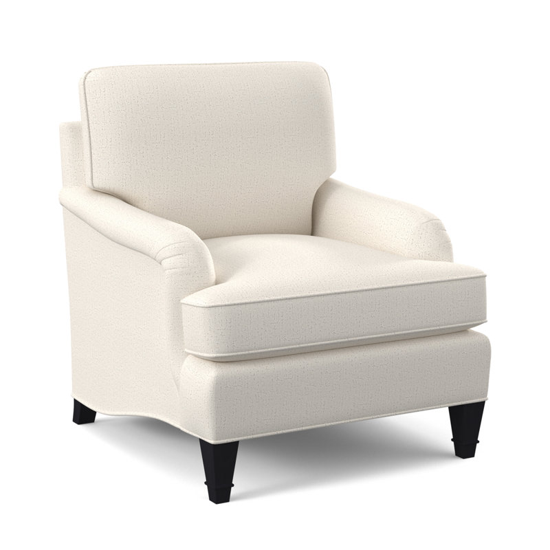 Fauteuil Everton, Ivoire de Venise, Ébène vintage