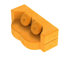 Canapé-lit pliant avec coussin, canapé-lit simple pour une utilisation polyvalente, aucun assemblage requis, jaune-1748789665