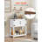 Coffee Bar Cabinet, 31.5 Inch Farmhouse Coffee Bar Cabinet with Storage, Coffee Bar Table with Magnetic Doors, Farmhouse Sideboard Buffet Cabinet for Living Room, Entryway