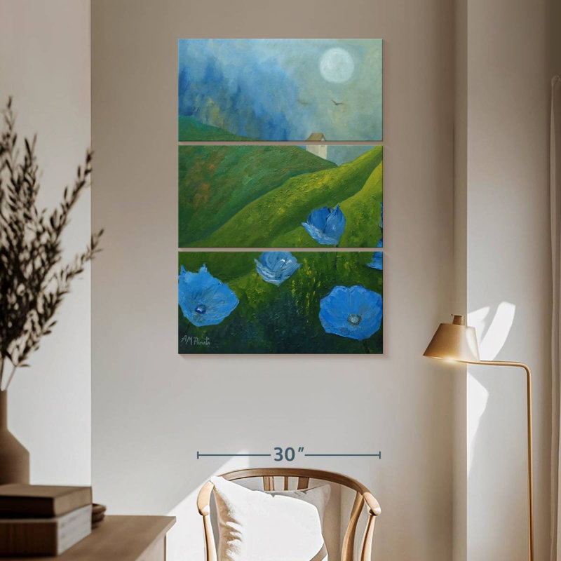 Alvord Blue In The Fields, 65" H x 42" W