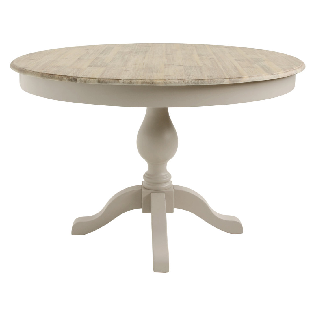 Bayou Round Solid Wood Top Dining Table