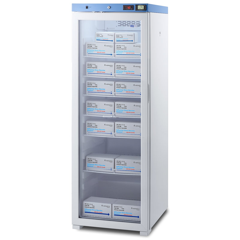 EQtemp 24" Wide Upright Healthcare Refrigerator, Right Handed