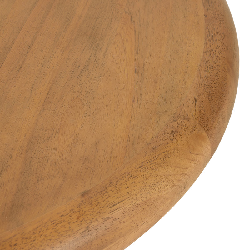 Zach Solid Wood Coffee Table, Burnished Parawood