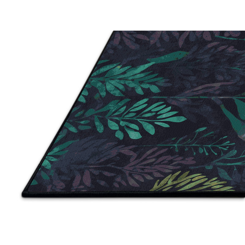 Starlit Bloom Rug, Square 4'