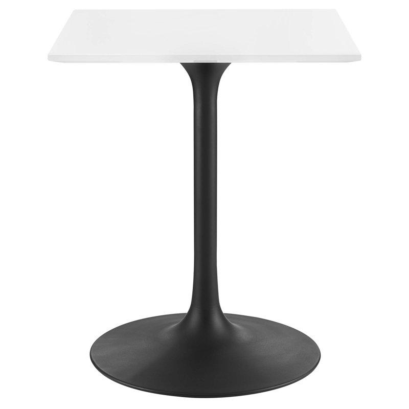 Lippa Square Dining Table, Black, 28.5" H x 23.5" W x 23.5" D