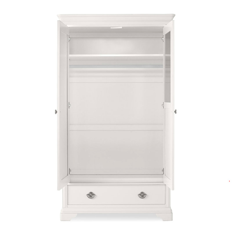 Aaden 2 Door Solid + Manufactured Wood Wardrobe