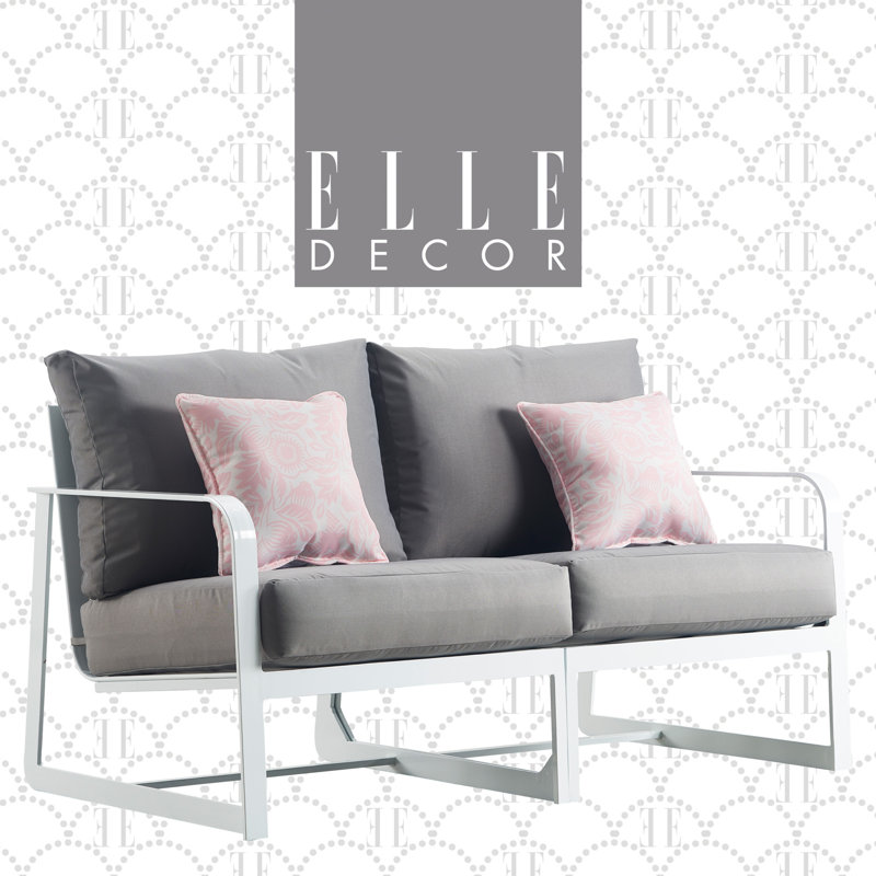 Canapé d'extérieur Elle Decor Mirabelle, Blanc