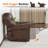 zero clearance recliner  Power Recliner for Small Space RV Living Room with Rolled Arm, Faux Leather-985178003