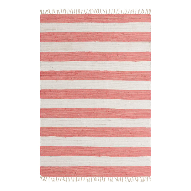 Clerestory Cotton Striped Indoor Rug, Rectangle 6'1" x 9'