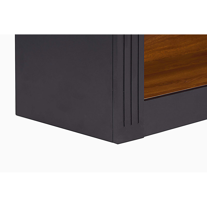 Grande bibliothèque à 4 tablettes, 4 tablettes en bois, présentoir en bois