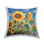 Coussin décoratif à motif de tournesols perdus par Catherine Elliot
