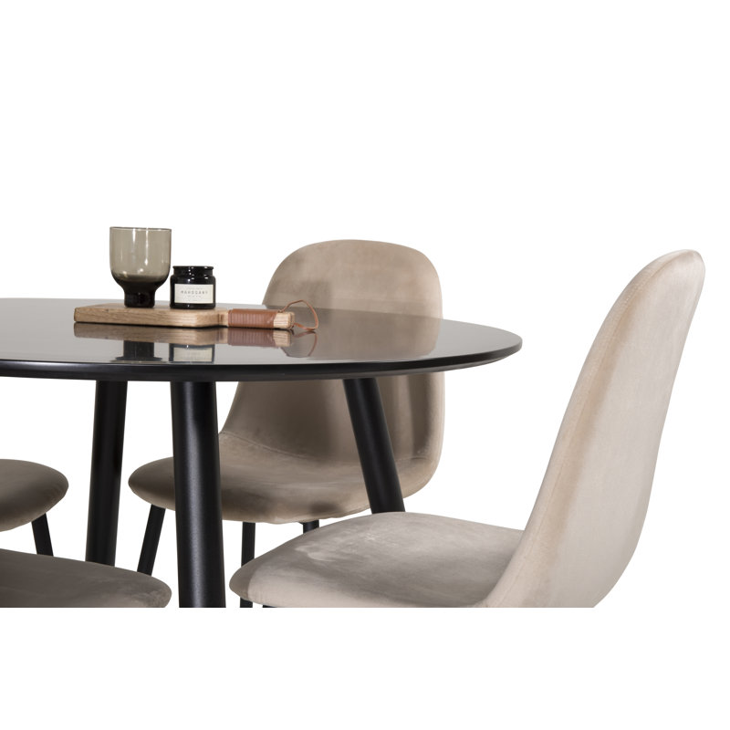 Metzger Dining Set with 4 Chairs