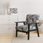 Chaise avec accoudoirs rembourrée Ethereal Shadows Moody Patterns I