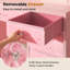 Dressing Table with LED Lighted Mirror, Charging Station (Power Outlets, Type-C & USB-A Ports), 9 Drawers-1489810911